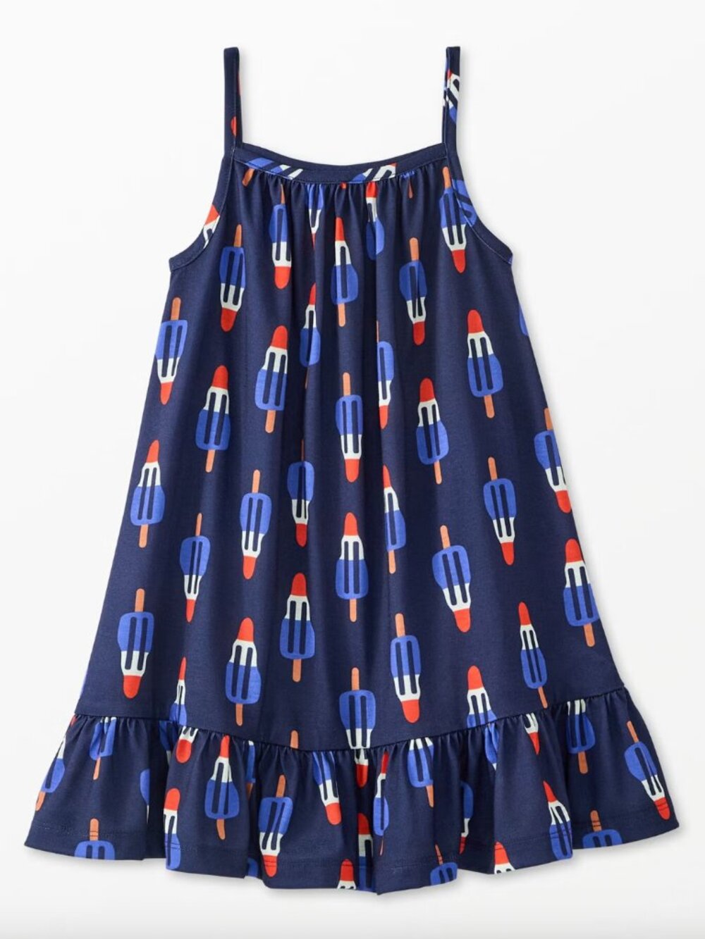 Hanna Andersson Sleeveless Dress Nightgown Rocket Pops Popsicle - 6-7 years 120